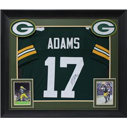 Davante Adams Signed 32x37 Custom Framed Jersey Display (JSA COA)