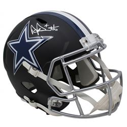 Dak Prescott Signed Dallas Cowboys Full-Size Matte Black Speed Helmet (Beckett COA  Prescott Hologra