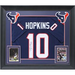 DeAndre Hopkins Signed 32x37 Custom Framed Jersey Display (JSA COA)