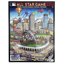 Mike Trout  Charles Fazzino Signed 2014 All-Star Game Program (MLB Hologram)