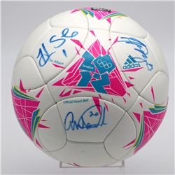 Hope Solo, Abby Wambach  Alex Morgan Signed Adidas 2012 London Olympics Soccer Ball (JSA LOA)