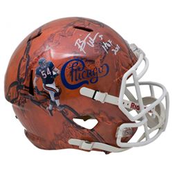 Brian Urlacher Signed Chicago Bears Full-Size Hydro Dipped Helmet Inscribed "HOF 2018" (Beckett COA)
