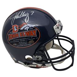 John Elway Signed Denver Broncos Retirement Commemorative Full-Size Authentic On-Field Helmet (Becke