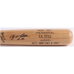 Y. A. Tittle Signed McLaughlin-Millard, Inc. Flexible Whip Action Adirondack Player Model Baseball B