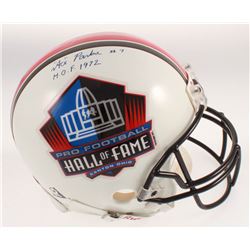 Clarence Parker Signed Pro Football Hall of Fame Full-Size Authentic On-Field Helmet Inscribed "H.O.