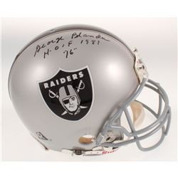 George Blanda Signed Oakland Radiers Full-Size Helmet Inscribed "HOF 81"  "16" (JSA LOA)