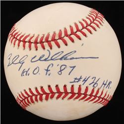 Billy Williams Signed OAL Baseball Inscribed "HOF 87, #426HR" (Beckett COA)