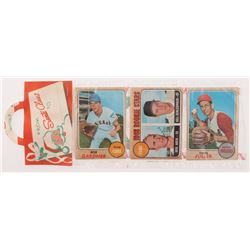 1968 Topps Baseball Cards Unopened Christmas Rack Pack with (12) Cards