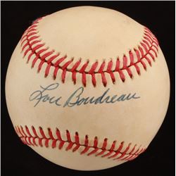 Lou Boudreau Signed OAL Baseball (Beckett COA)