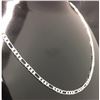 Image 2 : Sterling Silver 925 Figaro Link Necklace