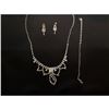 Image 1 : Czech Crystal Rhinestone Bridal Necklace Set