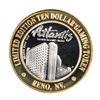 Image 2 : .999 Fine Silver Atlantis Casino & Resort Reno, NV $10 Limited Edition Gaming Token