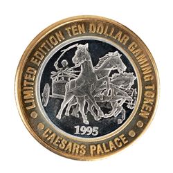 .999 Silver Caesars Palace Las Vegas, Nevada $10 Casino Limited Edition Gaming Token