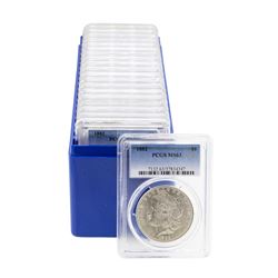Lot of (20) 1882 $1 Morgan Silver Dollar Coins PCGS MS63