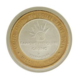 .999 Silver Rancho Mesquite Casino Nevada $10 Casino Limited Edition Gaming Token