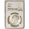 Image 1 : 1889 $1 Morgan Silver Dollar Coin NGC MS64