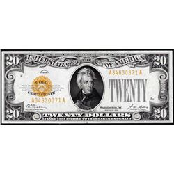 1928 $20 Gold Certificate Note