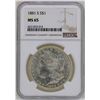 Image 1 : 1881-S $1 Morgan Silver Dollar Coin NGC MS65