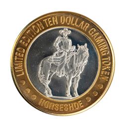 .999 Fine Silver Horseshoe Casino Las Vegas, NV $10 Limited Edition Gaming Token