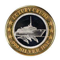 .999 Fine Silver Sunken Treasure Luxury Cruise $10 Limited Edition Gaming Token