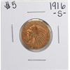 Image 1 : 1916-S $5 Indian Head Half Eagle Gold Coin