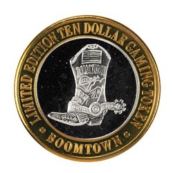 .999 Fine Silver Boomtown Reno, Nevada $10 Limited Edition Gaming Token