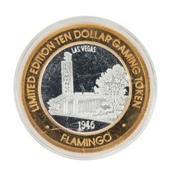 .999 Fine Silver Flamingo Casino Las Vegas, NV $10 Limited Edition Gaming Token