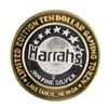 Image 2 : .999 Fine Silver Harrahs Casino Lake Tahoe, Nevada $10 Limited Edition Gaming Token