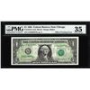 Image 1 : 1985 $1 Federal Reserve Note Chicago Offset Printing ERROR PMG Choice Very Fine 35