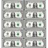 Image 1 : Lot of (10) Consecutive 2001 $2 Federal Reseve Star' Notes Dallas