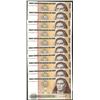 Image 1 : Lot of (10) 1987 Peru Quinientos Intis Uncirculated Bank Notes