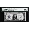 Image 1 : 1928 $1 Funnyback Silver Certificate Note Fr.1600 PMG Gem Uncirculated 66EPQ