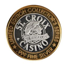 .999 Fine Silver St. Croix Casino Turtle Lake $10 Limited Edition Gaming Token