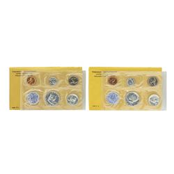 Lot of 1963-1964 (5) Coin Proof Sets