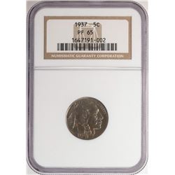 1937 Proof Buffalo Nickel Coin NGC PF65