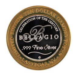 .999 Silver Bellagio Las Vegas, Nevada $10 Casino Limited Edition Gaming Token