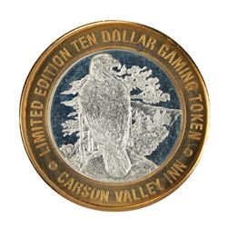.999 Silver Carson Valley Inn Minden, NV $10 Limited Edition Gaming Token