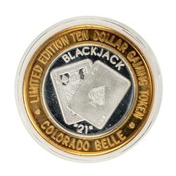 .999 Silver Colorado Belle Laughlin, Nevada $10 Casino Limited Edition Gaming Token