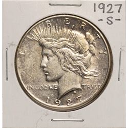 1927-S $1 Peace Silver Dollar Coin