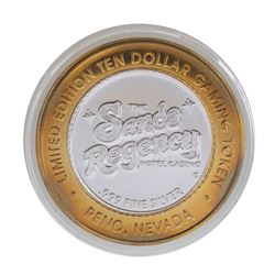 .999 Silver Sands Regency Reno, Nevada $10 Casino Limited Edition Gaming Token