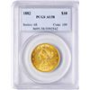 Image 1 : 1882 $10 Liberty Head Eagle Gold Coin PCGS AU58