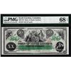 Image 1 : 1872 $20 State of South Carolina Revenue Bond Obsolete Note PMG Superb Gem Unc. 68EPQ