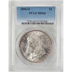 1890-O $1 Morgan Silver Dollar Coin PCGS MS64