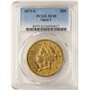 Image 1 : 1873-S Open 3 $20 Liberty Head Double Eagle Gold Coin PCGS XF45
