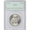 Image 1 : 1942 Walking Liberty Half Dollar Coin PCGS MS65 Old Green Rattler