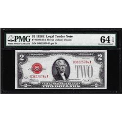 1928E $2 Legal Tender Note Fr.1506 PMG Choice Uncirculated 64EPQ