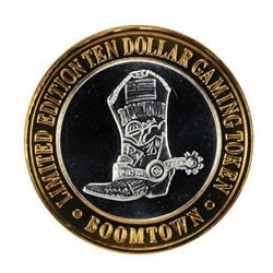 .999 Fine Silver Boomtown Reno, Nevada $10 Limited Edition Gaming Token