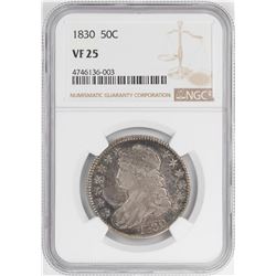1830 Capped Bust Half Dollar Coin NGC VF25