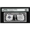 Image 1 : 1928 $1 Funnyback Silver Certificate Note Fr.1600 PMG Gem Uncirculated 65EPQ