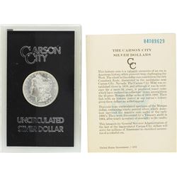1884-CC $1 Morgan Silver Dollar Coin GSA Hoard Uncirculated w/ Box & COA